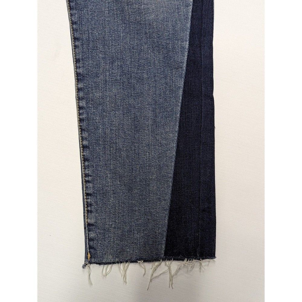 Universal Thread Women's Size 12 R High Rise Straight Color Block Jeans - Picture 2 of 12